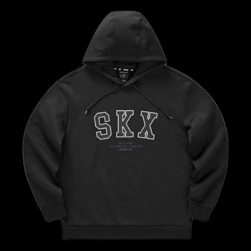 Skechers SKX Casual Hoodie 'Black White'