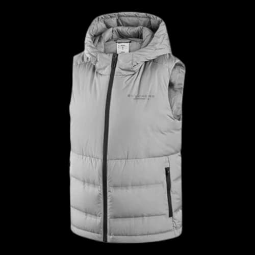 Skechers Casual Hooded Down Vest 'Grey' (Women's)