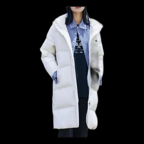 Skechers Long Down Jacket 'White' (Women's)
