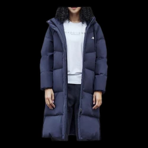 Skechers Casual Long Down Jacket 'Navy' (Women's)