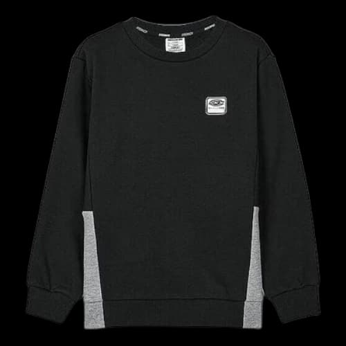 (GS) Skechers Logo Printed Crew Sweater 'Black White'