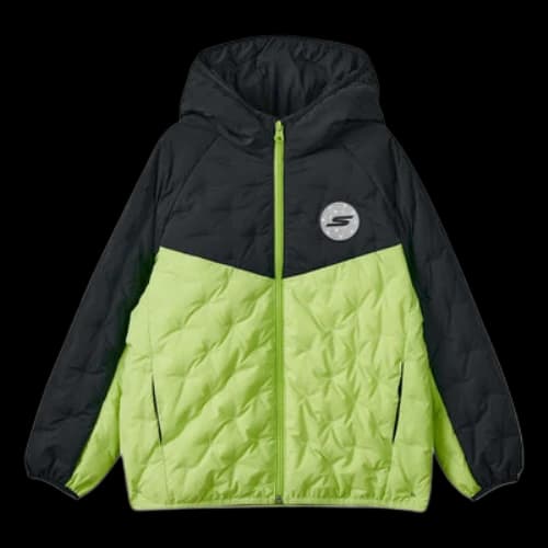 (GS) Skechers Lifestyle Hooded Jacket 'Green Black'
