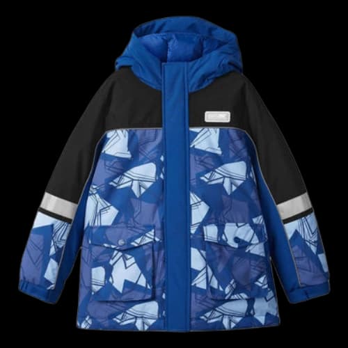 (GS) Skechers SKX Hooded Down Jacket 'Blue White Black'