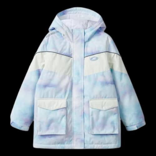 (GS) Skechers SKX Hooded Down Jacket 'Blue White'