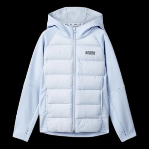 (GS) Skechers Hooded Woven Down Jacket 'Teal'