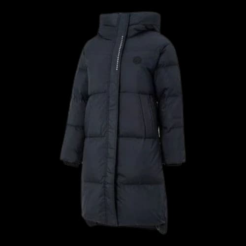 Skechers Casual Long Down Jacket 'Black' (Women's)