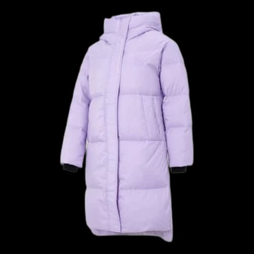 Skechers Casual Long Down Jacket 'Purple' (Women's)