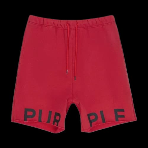 PURPLE BRAND Heavy Fleece Short 'Red'