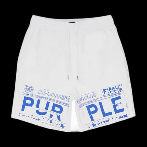 PURPLE BRAND French Terry Shorts 'White'