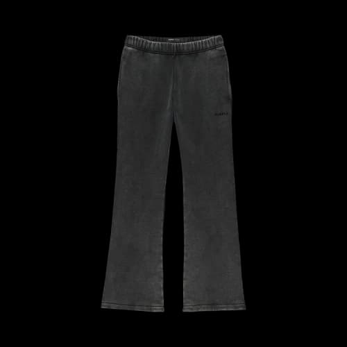 PURPLE BRAND Fleece Flared Pant 'Black'