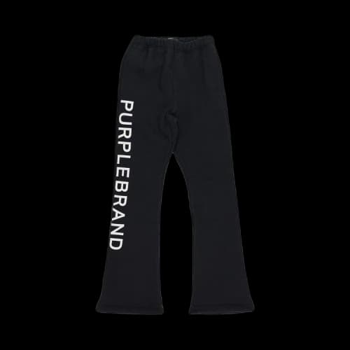 PURPLE BRAND HWT Fleece Flared Pant 'Black'