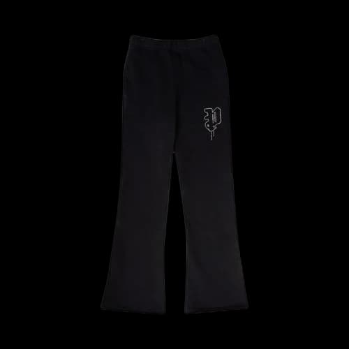 PURPLE BRAND HWT Fleece Flared Pant 'Black'