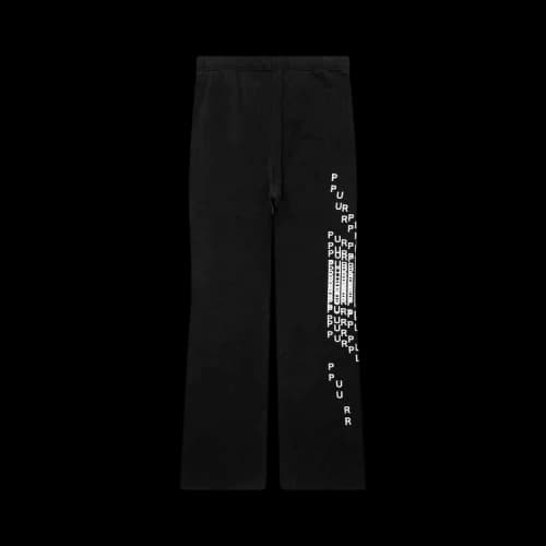 PURPLE BRAND Midweight Fleece Flared Pant 'Black'
