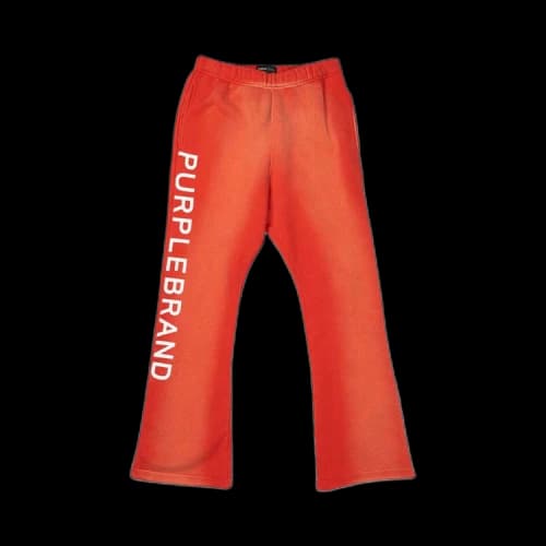 PURPLE BRAND Fleece Flared Pant 'Red'