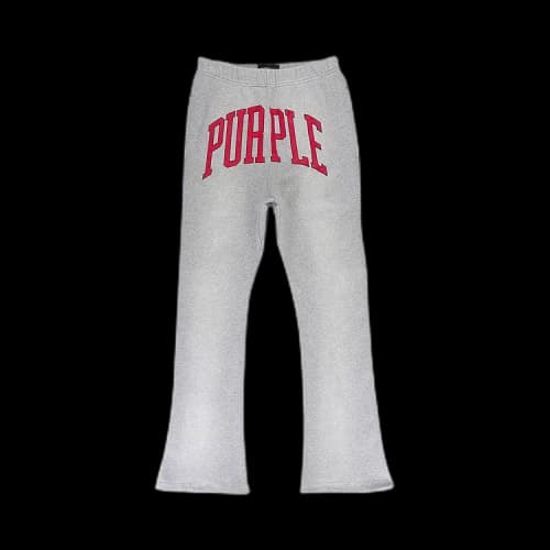 PURPLE BRAND Collegiate Flared Pants 'Heather'