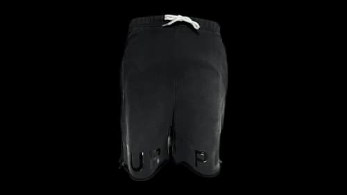 Purple Brand MWT Fleece Sweatshort Black