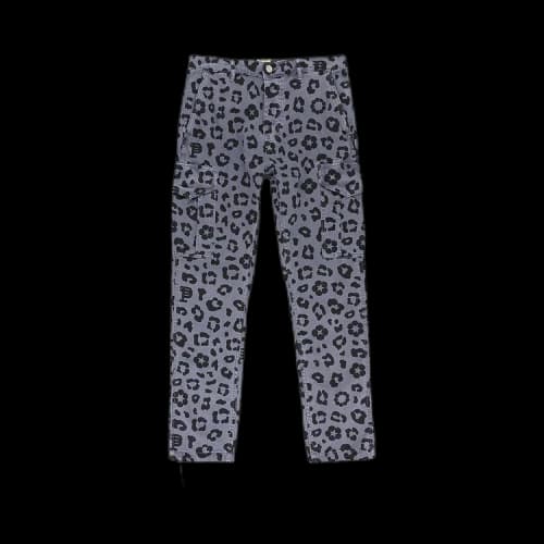 PURPLE BRAND Monogram Leopard Print Cargo Pants 'Black'
