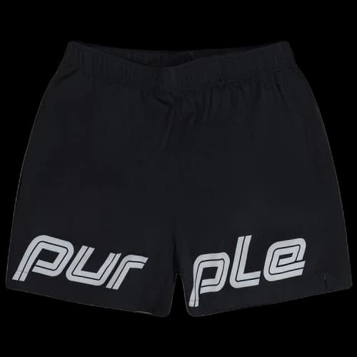 PURPLE BRAND Polyester All Round Short 'Black'
