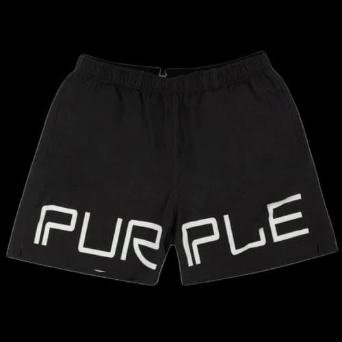 PURPLE BRAND Printed All Round Short 'Black'