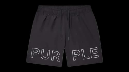 Purple Brand All Round Logo Shorts Black