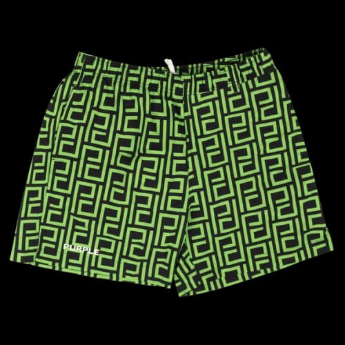 PURPLE BRAND Printed All Round Short 'Green'