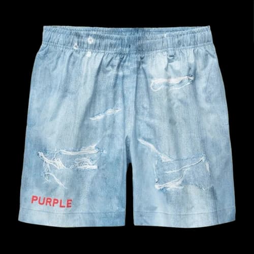 PURPLE BRAND All Round Short Water Print Shorts 'Indigo'