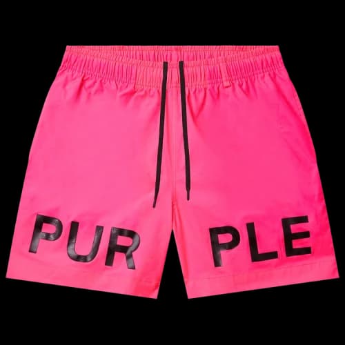 PURPLE BRAND Wordmark Swim Shorts 'Pink'