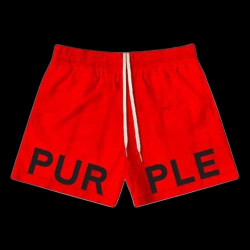 PURPLE BRAND All Round Short Shorts 'Red'