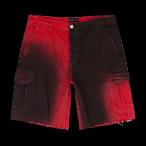 PURPLE BRAND Twill Cargo Shorts 'Black'