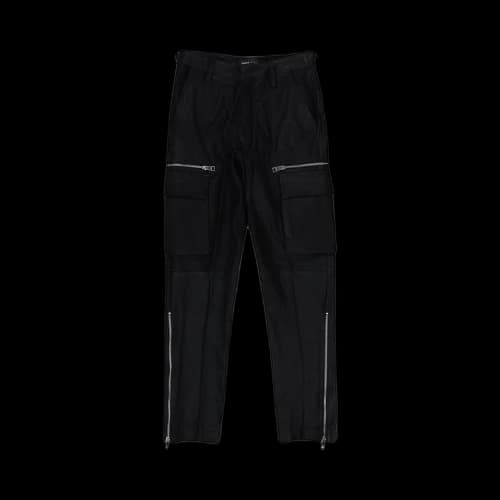 PURPLE BRAND Suede Zip Cargo Pant 'Black'