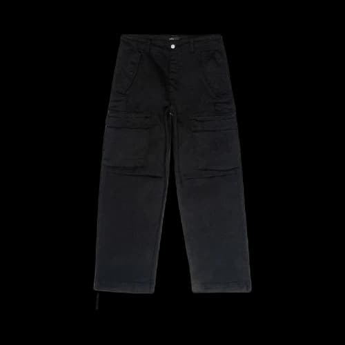 PURPLE BRAND Double Pocket Cargo 'Black'