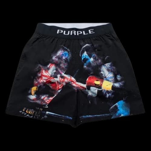 PURPLE BRAND Fight Night Swim Shorts 'Black'