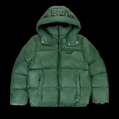 PURPLE BRAND Nylon Down Puffer Jacket 'Green'