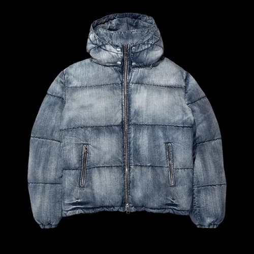 PURPLE BRAND Denim Puffer Jacket 'Indigo'