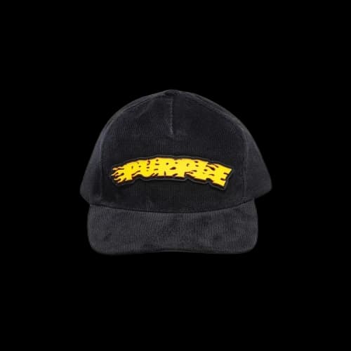PURPLE BRAND Purple 5 Panel Corduroy Hat 'Black'