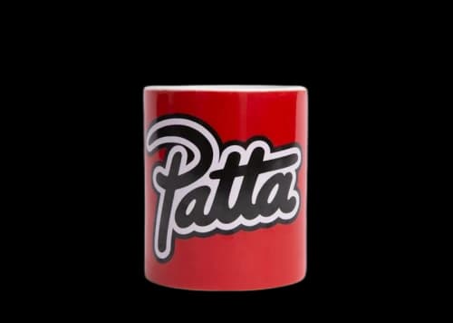 Patta Script Logo Outline Mug Racing Red
