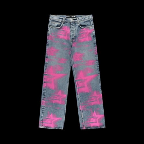Sp5der 5 Star Blur Denim 'Indigo'