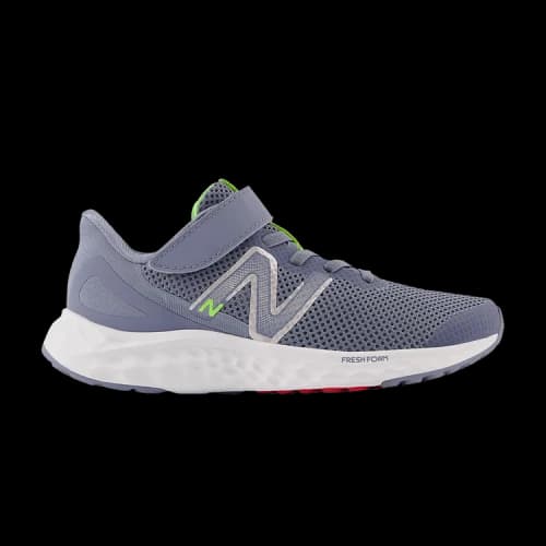 New Balance Fresh Foam Arishi v4 Bungee Lace Little Kid 'Arctic Grey Pixel Green'