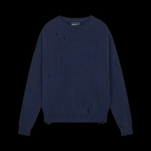 Rassvet Statement Knit Sweater 'Dark Navy'