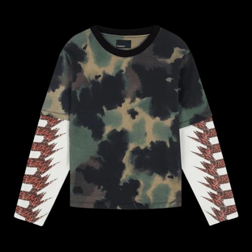Rassvet Faux Layered Metal Long-Sleeve Tee 'Green'