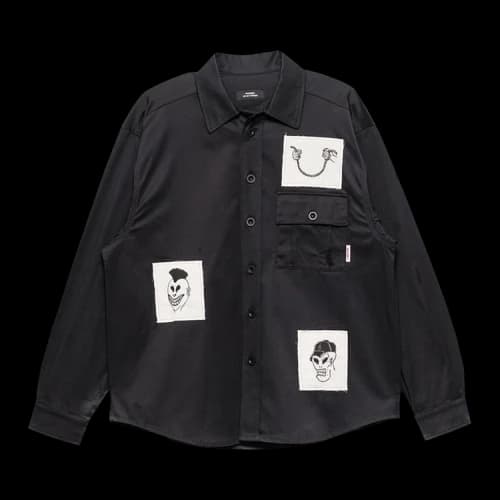 Rassvet Graphic Patches Cotton Shirt 'Black'