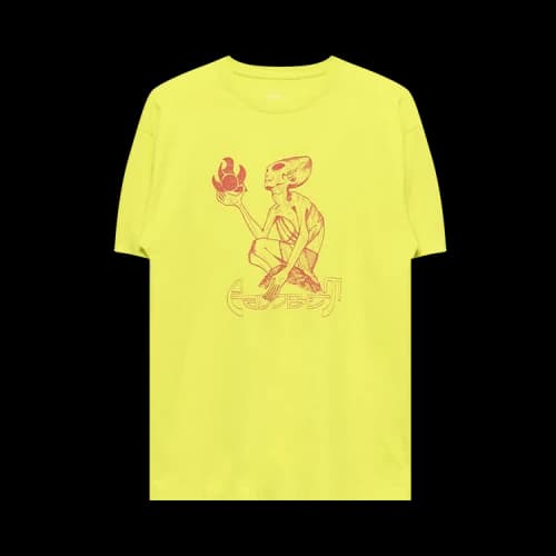 Rassvet Graphic Print T-Shirt 'Bright Yellow'