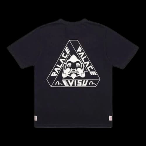 PALACE x EVISU PALACE Evisu Chest Logo Short Sleeve Unisex Black