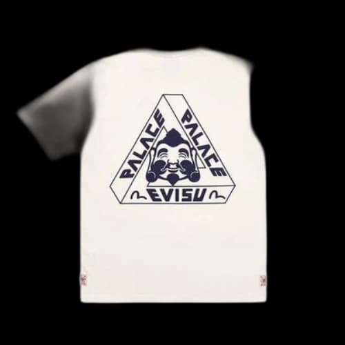 PALACE x EVISU PALACE Evisu Chest Logo Short Sleeve Unisex White