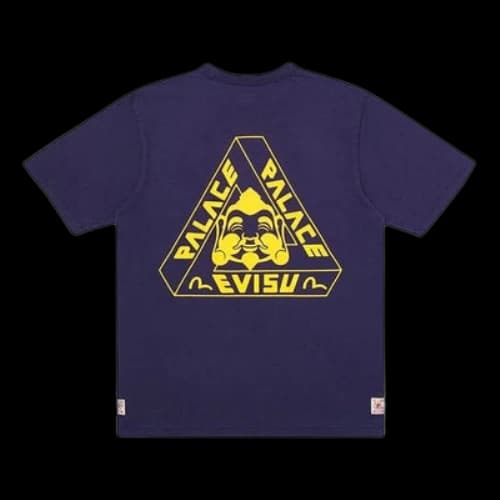 PALACE x EVISU PALACE Evisu Chest Logo Short Sleeve Unisex Blue