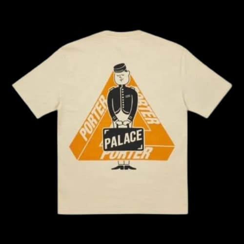 Palace x Porter Tri Ferg Bell Boy T-Shirt 'Beige'