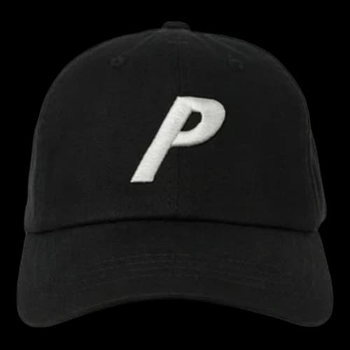 Palace P 6-Panel Logo Cap 'Black'