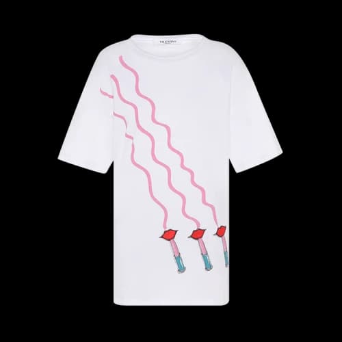 Valentino Lipstick Print T-Shirt 'White'