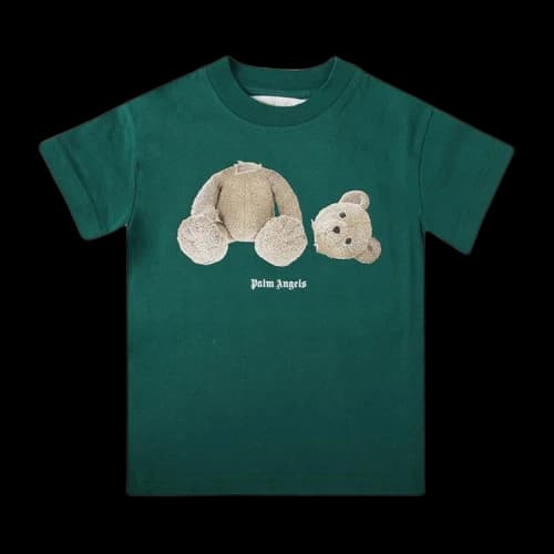 Palm Angels Kids Bear T-Shirt 'Green/Brown'