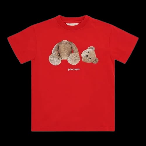 Palm Angels Kids Bear T-Shirt 'Red/Brown'